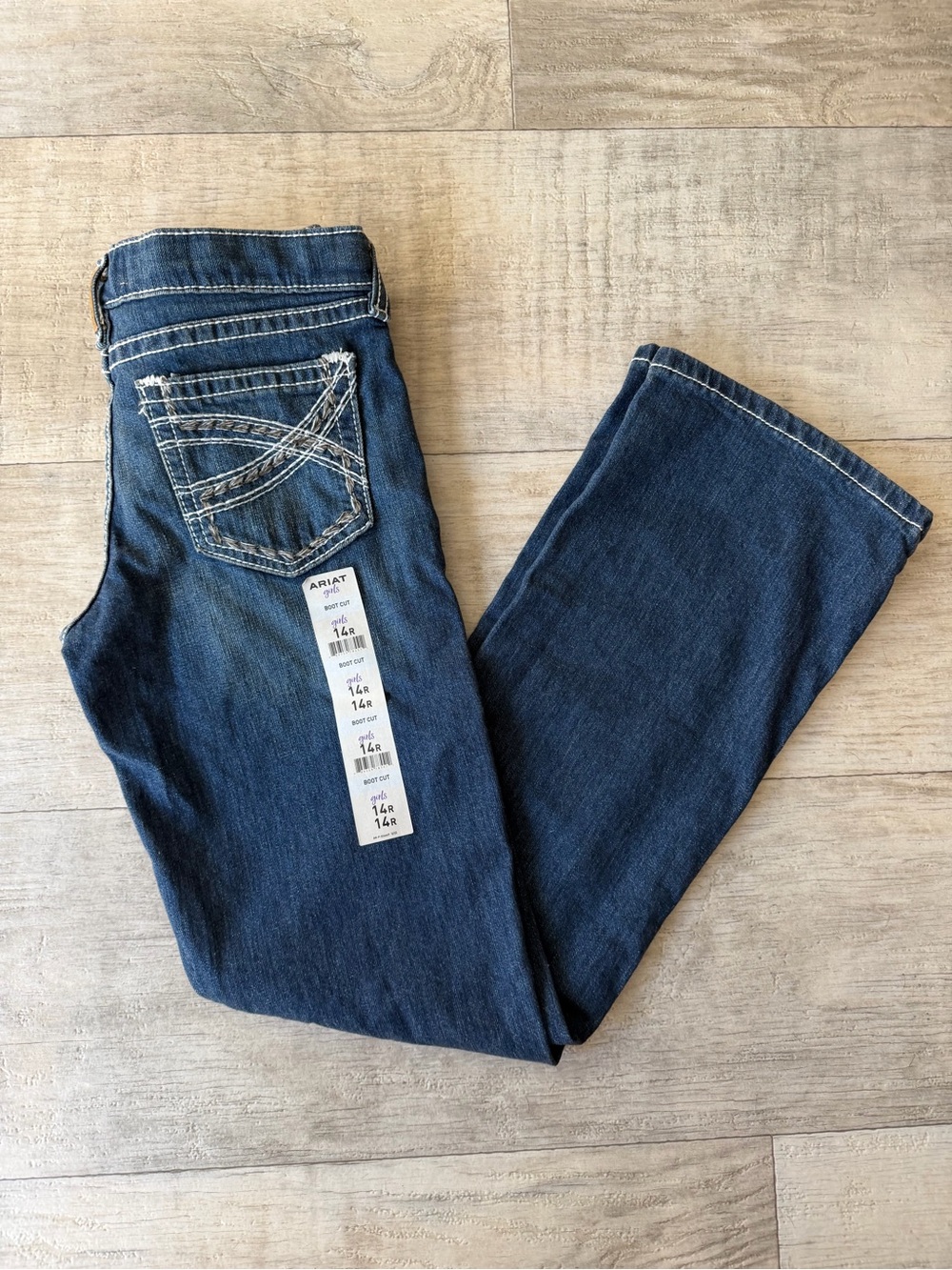 Ariat Girls Dark Blue Bootcut Jeans